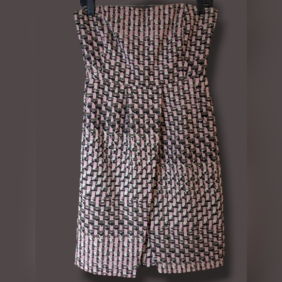 Banana Republic Pink Strapless Tube Top Silk Dress Cocktail Evening Romantic - Picture 1 of 13